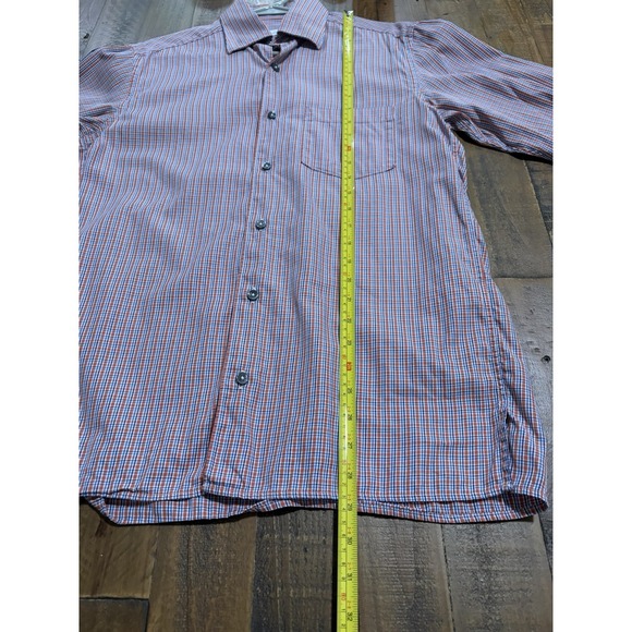 Ermenegildo Zegna Plaid Button-up  Shirt Men's Small Made in Italy 100% Cotton - Picture 8 of 11